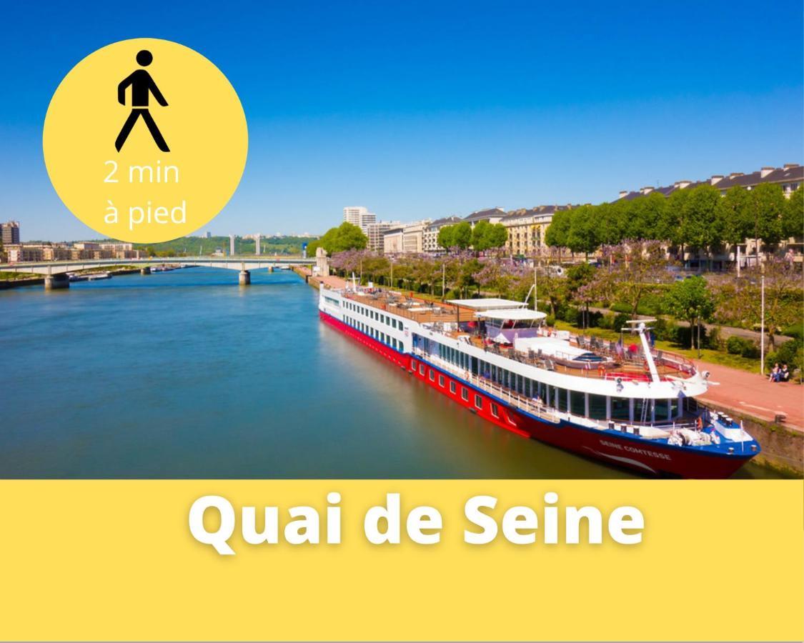 4 People+Free Street Parking+Cosy Centre Ville Leilighet Rouen Eksteriør bilde