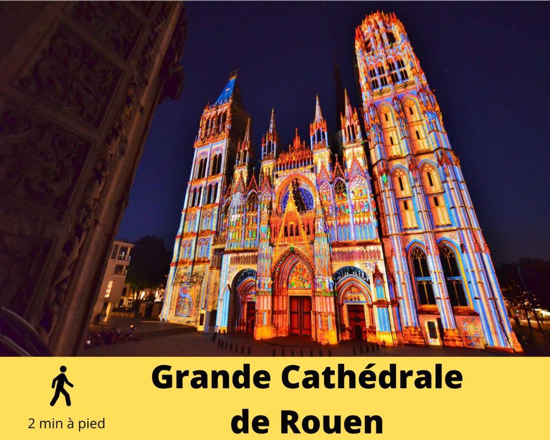 4 People+Free Street Parking+Cosy Centre Ville Leilighet Rouen Eksteriør bilde