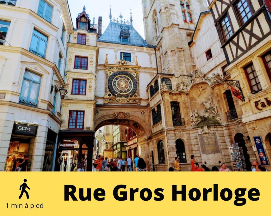 4 People+Free Street Parking+Cosy Centre Ville Leilighet Rouen Eksteriør bilde