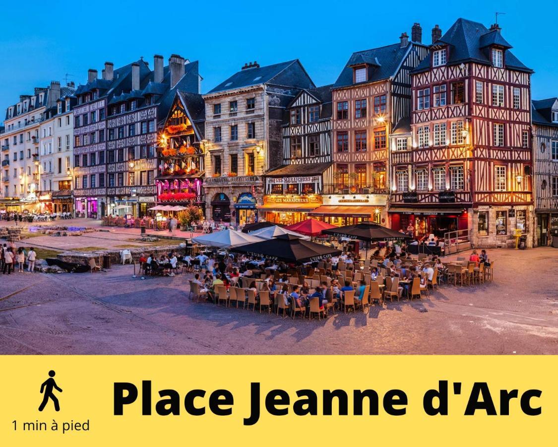4 People+Free Street Parking+Cosy Centre Ville Leilighet Rouen Eksteriør bilde